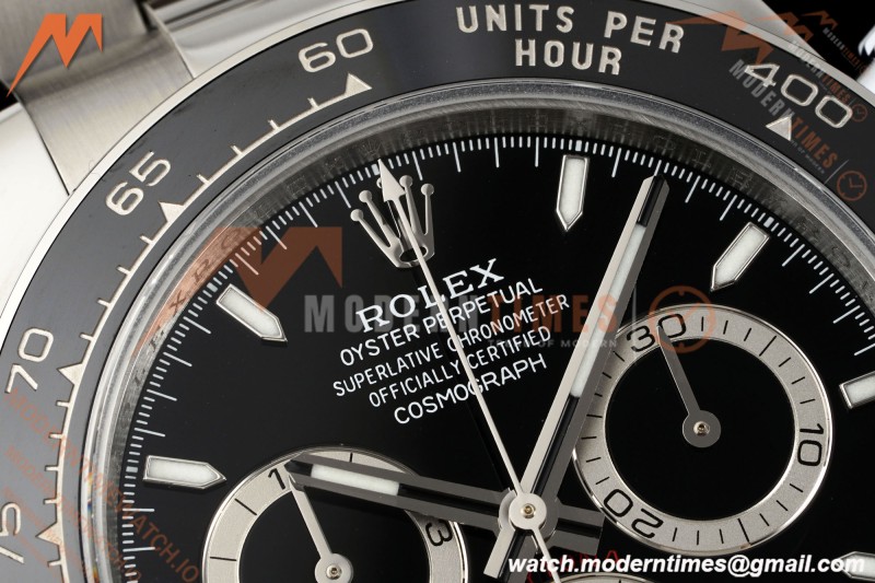 Rolex - Daytona 126500LN 40mm CER 904L SS/SS Black Dial UFO UF4131 Free Sprung | 롤렉스 - 데이토나 126500LN 40mm CER 904L SS/SS 블랙 다이얼 UFO UF4131 프리 스프링