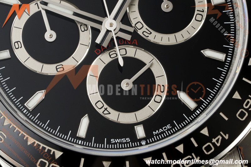 Rolex - Daytona 126500LN 40mm CER 904L SS/SS Black Dial UFO UF4131 Free Sprung | 롤렉스 - 데이토나 126500LN 40mm CER 904L SS/SS 블랙 다이얼 UFO UF4131 프리 스프링