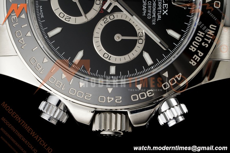 Rolex - Daytona 126500LN 40mm CER 904L SS/SS Black Dial UFO UF4131 Free Sprung | 롤렉스 - 데이토나 126500LN 40mm CER 904L SS/SS 블랙 다이얼 UFO UF4131 프리 스프링