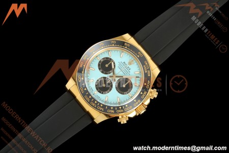 Daytona 126518LN 40mm Gain Weight CER/YG/RU Blu/Blk/Stk Turquoise Dial ARF DD4131