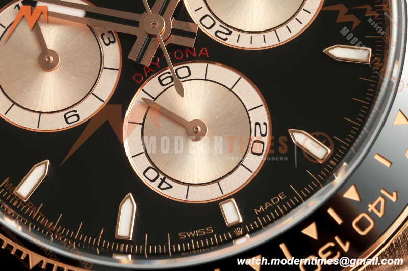 Rolex - Daytona 126515LN 40mm Gain Weight CER/RG/RU Blk/Gold/Stk ARF DD4131