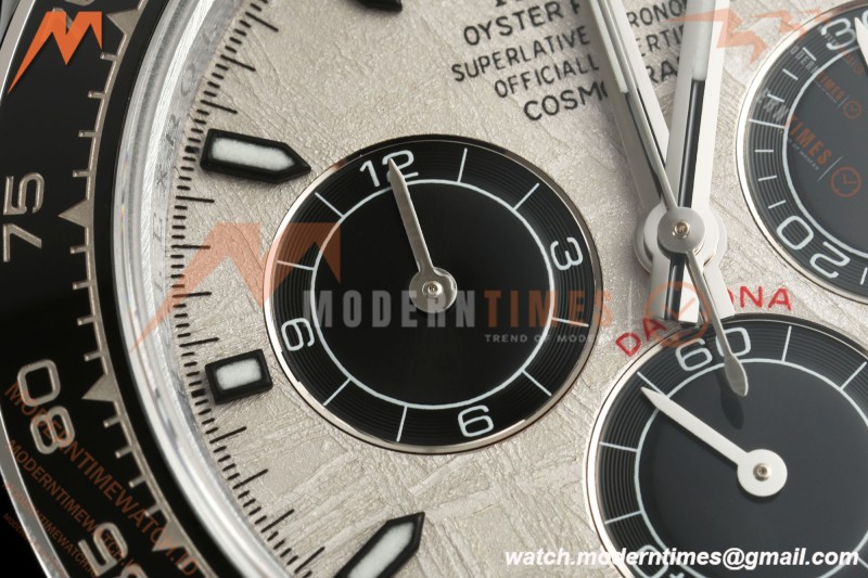 Rolex - Daytona 126519LN 40mm Gain Weight CER/WG/RU Grey/Blk/Stk Meteorite Dial UFO UF4131 Free Sprung | 롤렉스 - 데이토나 126519LN 40mm 게인 웨이트 CER/WG/RU 그레이/블랙/스틸 운석 다이얼 UFO UF4131 프리 스프링