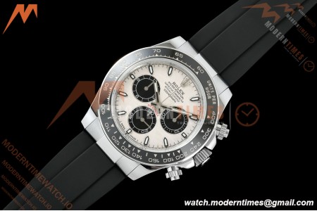 Rolex - Daytona 126519LN 40mm Gain Weight CER/WG/RU Grey/Blk/Stk Meteorite Dial UFO UF4131 Free Sprung | 롤렉스 - 데이토나 126519LN 40mm 게인 웨이트 CER/WG/RU 그레이/블랙/스틸 운석 다이얼 UFO UF4131 프리 스프링