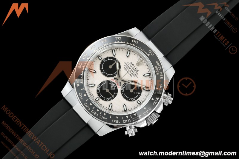 Rolex - Daytona 126519LN 40mm Gain Weight CER/WG/RU Grey/Blk/Stk Meteorite Dial UFO UF4131 Free Sprung | 롤렉스 - 데이토나 126519LN 40mm 게인 웨이트 CER/WG/RU 그레이/블랙/스틸 운석 다이얼 UFO UF4131 프리 스프링