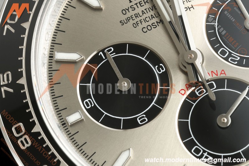 Rolex - Daytona 126519LN 40mm Gain Weight CER/WG/RU Grey/Blk/Stk Grey Dial UFO UF4131 Free Sprung