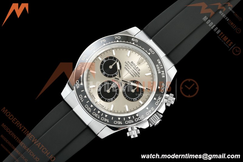 Rolex - Daytona 126519LN 40mm Gain Weight CER/WG/RU Grey/Blk/Stk Grey Dial UFO UF4131 Free Sprung