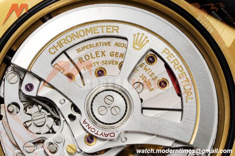 Rolex - Daytona 126518LN 40mm Gain Weight 904L Ceramic YG/RU Gold/Black UFO UF4131 Free Sprung | 롤렉스 - 데이토나 126518LN 40mm 게인 웨이트 904L 세라믹 YG/RU 골드/블랙 UFO UF4131 프리 스프링