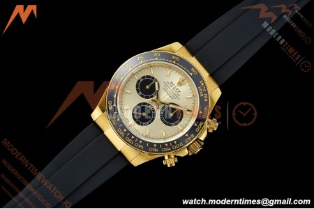 Rolex - Daytona 126518LN 40mm Gain Weight 904L Ceramic YG/RU Gold/Black UFO UF4131 Free Sprung | 롤렉스 - 데이토나 126518LN 40mm 게인 웨이트 904L 세라믹 YG/RU 골드/블랙 UFO UF4131 프리 스프링