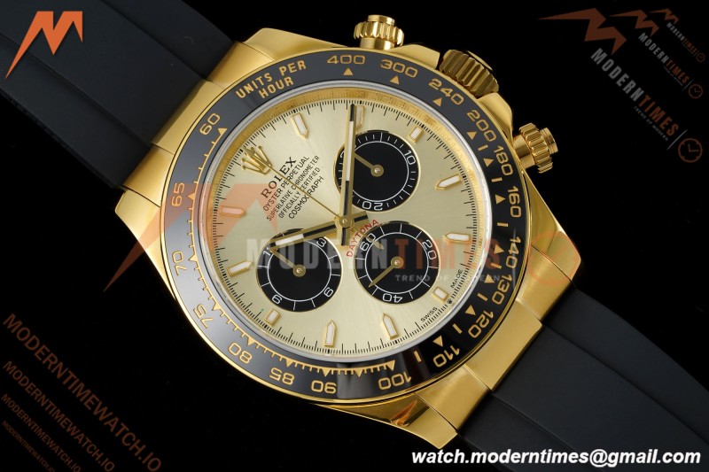 Rolex - Daytona 126518LN 40mm Gain Weight 904L Ceramic YG/RU Gold/Black UFO UF4131 Free Sprung | 롤렉스 - 데이토나 126518LN 40mm 게인 웨이트 904L 세라믹 YG/RU 골드/블랙 UFO UF4131 프리 스프링