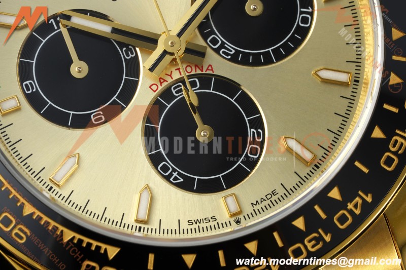 Rolex - Daytona 126518LN 40mm Gain Weight 904L Ceramic YG/RU Gold/Black UFO UF4131 Free Sprung | 롤렉스 - 데이토나 126518LN 40mm 게인 웨이트 904L 세라믹 YG/RU 골드/블랙 UFO UF4131 프리 스프링