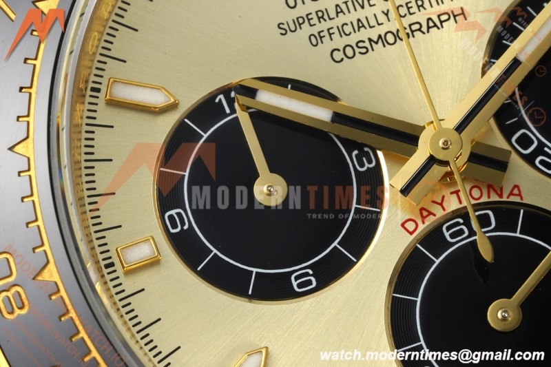 Rolex - Daytona 126518LN 40mm Gain Weight 904L Ceramic YG/RU Gold/Black UFO UF4131 Free Sprung | 롤렉스 - 데이토나 126518LN 40mm 게인 웨이트 904L 세라믹 YG/RU 골드/블랙 UFO UF4131 프리 스프링