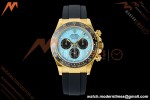 Rolex - Daytona 126518LN 40mm Gain Weight CER/YG/RU Blu/Blk Turquoise Dial UFO UF4131 Free Sprung