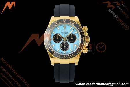 Rolex - Daytona 126518LN 40mm Gain Weight CER/YG/RU Blu/Blk Turquoise Dial UFO UF4131 Free Sprung