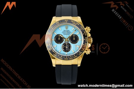 Rolex - Daytona 126518LN 40mm Gain Weight CER/YG/RU Blu/Blk Turquoise Dial UFO UF4131 Free Sprung | 롤렉스 데이토나 126518LN 40mm 게인 웨이트 CER/YG/RU 블루/블랙 터키석 다이얼 UFO UF4131 프리 스프링