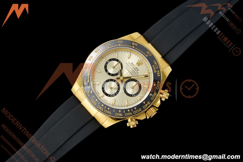 Rolex - Daytona 126518LN 40mm Gain Weight CER/YG/RU Gold Dial UFO UF4131 Free Sprung
