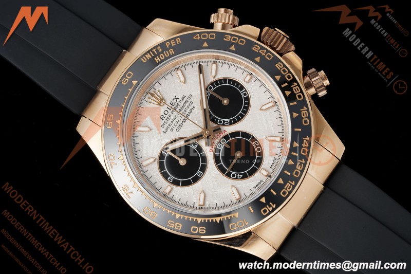 Rolex - Daytona 126515LN 40mm Gain Weight CER/RG/RU GREY/BLK Meteorite Dial UFO UF4131 Free Sprung