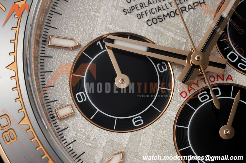 Rolex - Daytona 126515LN 40mm Gain Weight CER/RG/RU GREY/BLK Meteorite Dial UFO UF4131 Free Sprung