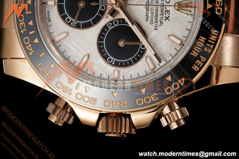 Rolex - Daytona 126515LN 40mm Gain Weight CER/RG/RU GREY/BLK Meteorite Dial UFO UF4131 Free Sprung