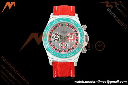 Rolex - Daytona 40mm DiW Lucky Player QF White Carbon Fiber FC/NY Grey Dial DIWF DD4801 | 롤렉스 - 데이토나 40mm DiW 럭키 플레이어 QF 화이트 카본 파이버 FC/NY 그레이 다이얼 DIWF DD4801