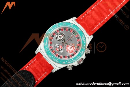 Rolex - Daytona 40mm DiW Lucky Player QF White Carbon Fiber FC/NY Grey Dial DIWF DD4801 | 롤렉스 - 데이토나 40mm DiW 럭키 플레이어 QF 화이트 카본 파이버 FC/NY 그레이 다이얼 DIWF DD4801