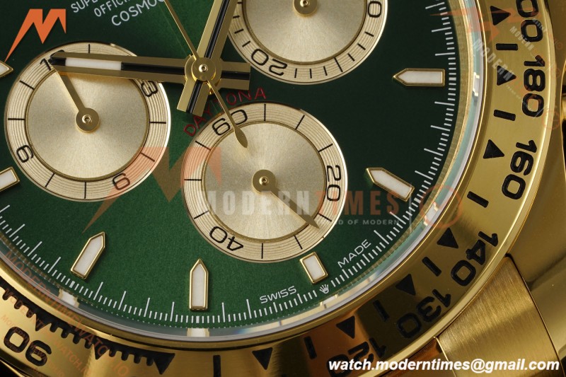 Rolex - Daytona 126508 40mm Gain Weight YG/YG Green/Gold/Stk Clean Plus DD4131