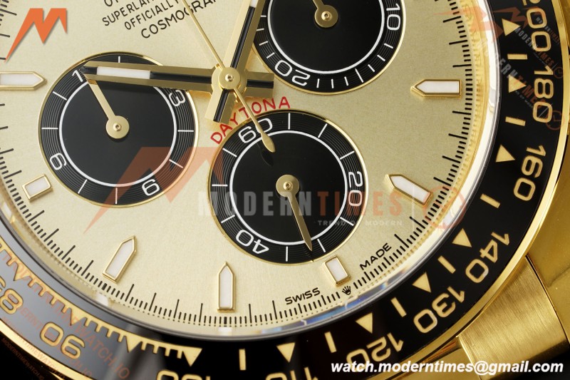 Rolex - Daytona 126518LN 40mm Gain Weight 904L Ceramic YG/RU Gold/Black Clean Plus DD4131 | 롤렉스 데이토나 126518LN 40mm 그레인 웨이트 904L 세라믹 옐로우 골드/루이비 골드/블랙 클린 플러스 DD4131