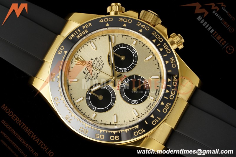 Rolex - Daytona 126518LN 40mm Gain Weight 904L Ceramic YG/RU Gold/Black Clean Plus DD4131 | 롤렉스 데이토나 126518LN 40mm 그레인 웨이트 904L 세라믹 옐로우 골드/루이비 골드/블랙 클린 플러스 DD4131