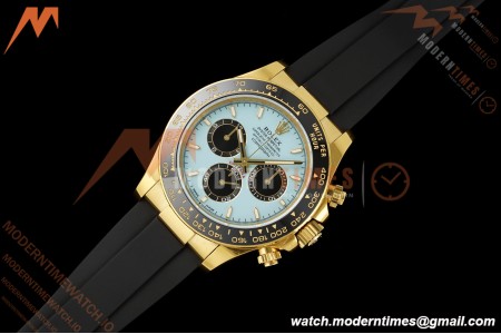 Rolex - Daytona 126518LN 40mm Gain Weight 904L Ceramic YG/RU Turquoise Dial Clean Plus DD4131