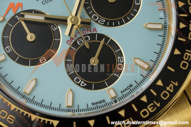 Rolex - Daytona 126518LN 40mm Gain Weight 904L Ceramic YG/RU Turquoise Dial Clean Plus DD4131