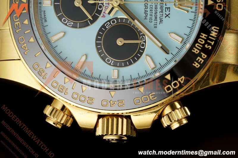 Rolex - Daytona 126518LN 40mm Gain Weight 904L Ceramic YG/RU Turquoise Dial Clean Plus DD4131