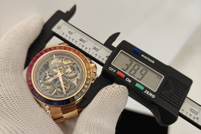 Rolex - Daytona Rainbow Blaken 116595 RBOW 40mm RG/RG Diamond Skeleton Sonic DD4130