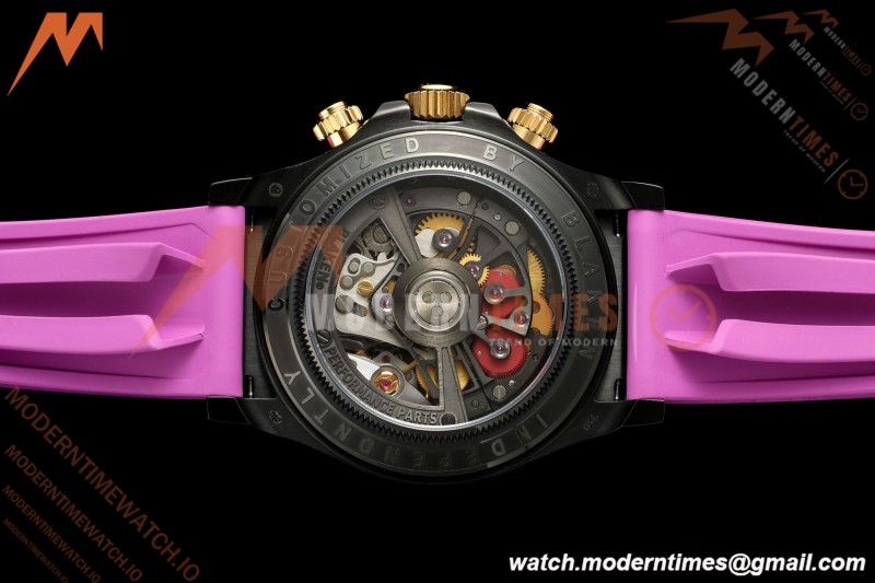 Rolex - Daytona Blaken 40mm Black PVD/RU Purple Skeleton Sonic DD4130