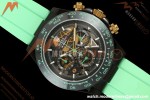 Rolex - Daytona Blaken 40mm Black PVD/RU Mint Green Skeleton Sonic DD4130