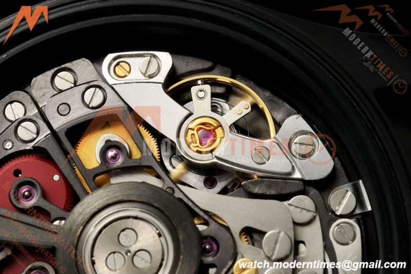 Rolex - Daytona Blaken 40mm Black PVD/RU Cronus Art Gold Skeleton Sonic DD4130 | 롤렉스 데이토나 블레이크 40mm 블랙 PVD/RU 크로너스 아트 골드 스켈레톤 소닉 DD4130