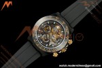 Rolex - Daytona Blaken 40mm Black PVD/RU Cronus Art Gold Skeleton Sonic DD4130 | 롤렉스 데이토나 블레이크 40mm 블랙 PVD/RU 크로너스 아트 골드 스켈레톤 소닉 DD4130