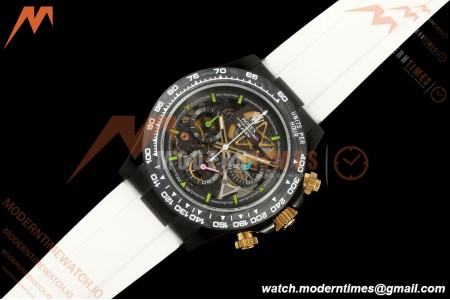 Rolex - Daytona Blaken 40mm NTPT PVD/RU White Skeleton Sonic DD4130