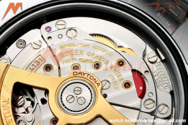 Rolex - Daytona 126506 40mm Gain Weight Brn CER/SS I-Blu/Dia UFO UF4131 Free Sprung | 롤렉스 데이토나 126506 40mm, 브라운 세라믹/스테인리스 스틸, 아이스 블루 다이얼/다이아몬드, UFO UF4131 무브먼트, 프리 스프링 밸런스 휠