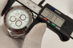 Rolex - Daytona 126506 40mm Gain Weight Brn CER/SS I-Blu/Dia UFO UF4131 Free Sprung | 롤렉스 데이토나 126506 40mm, 브라운 세라믹/스테인리스 스틸, 아이스 블루 다이얼/다이아몬드, UFO UF4131 무브먼트, 프리 스프링 밸런스 휠