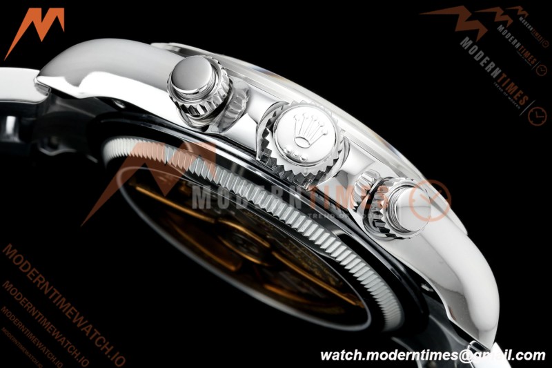 Rolex - Daytona 126506 40mm Gain Weight Brn CER/SS I-Blu/Dia UFO UF4131 Free Sprung | 롤렉스 데이토나 126506 40mm, 브라운 세라믹/스테인리스 스틸, 아이스 블루 다이얼/다이아몬드, UFO UF4131 무브먼트, 프리 스프링 밸런스 휠