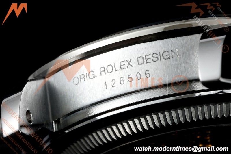 Rolex - Daytona 126506 40mm Gain Weight Brn CER/SS I-Blu/Stk UFO UF4131 Free Sprung | 롤렉스 데이토나 126506 40mm 중량 강화 버전 브라운 세라믹 / 스테인리스 스틸 아이스 블루 스틱 인덱스 다이얼 UFO UF4131 무브먼트 프리 스프렁 밸런스