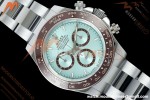 Rolex - Daytona 126506 40mm Gain Weight Brn CER/SS I-Blu/Stk UFO UF4131 Free Sprung | 롤렉스 데이토나 126506 40mm 중량 강화 버전 브라운 세라믹 / 스테인리스 스틸 아이스 블루 스틱 인덱스 다이얼 UFO UF4131 무브먼트 프리 스프렁 밸런스