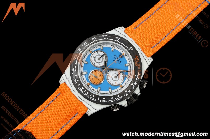 Rolex - Daytona 40mm DiW VELOCE White Carbon Fiber FC/NY Blue Dial Sonic SA4130