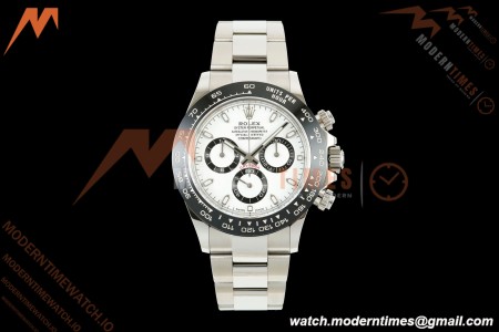 Rolex - Daytona Panda 116500LN 40mm CER 904L SS/SS White Dial VF DD4130 | 롤렉스 데이토나 팬더 116500LN 40mm CER 904L 스테인리스 스틸/스테인리스 스틸 화이트 다이얼 VF DD4130