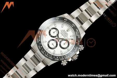 Rolex - Daytona Panda 116500LN 40mm CER 904L SS/SS White Dial VF DD4130 | 롤렉스 데이토나 팬더 116500LN 40mm CER 904L 스테인리스 스틸/스테인리스 스틸 화이트 다이얼 VF DD4130