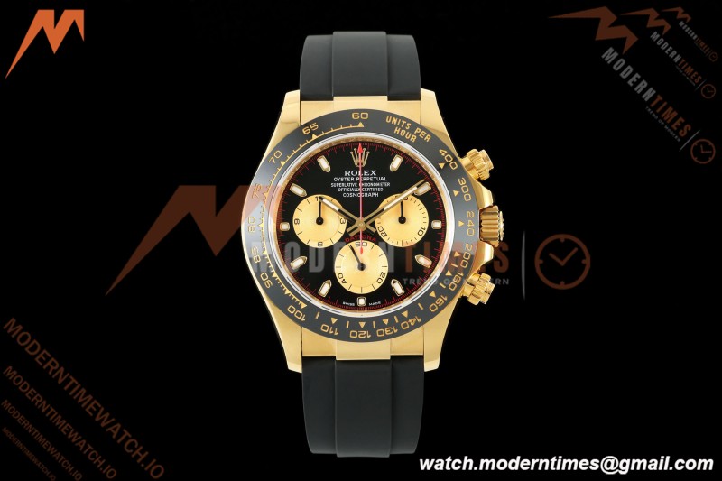 Rolex - Daytona 116518LN Paul Newman 40mm Gain Weight CER/YG/RU BLK/YG 3CF DD4130 Mod