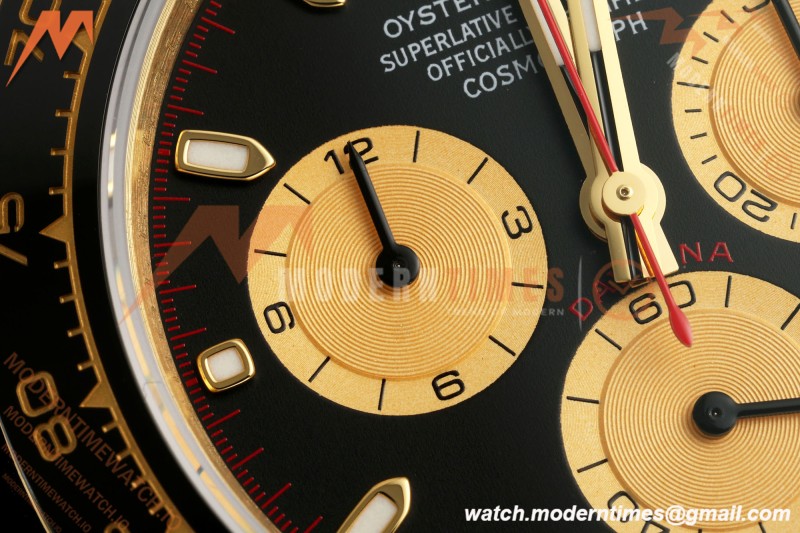 Rolex - Daytona 116518LN Paul Newman 40mm Gain Weight CER/YG/RU BLK/YG 3CF DD4130 Mod