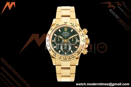 Rolex - Daytona 116508 Gain Weight 40mm 904L YG/YG Grn/Stk VSF DD4130