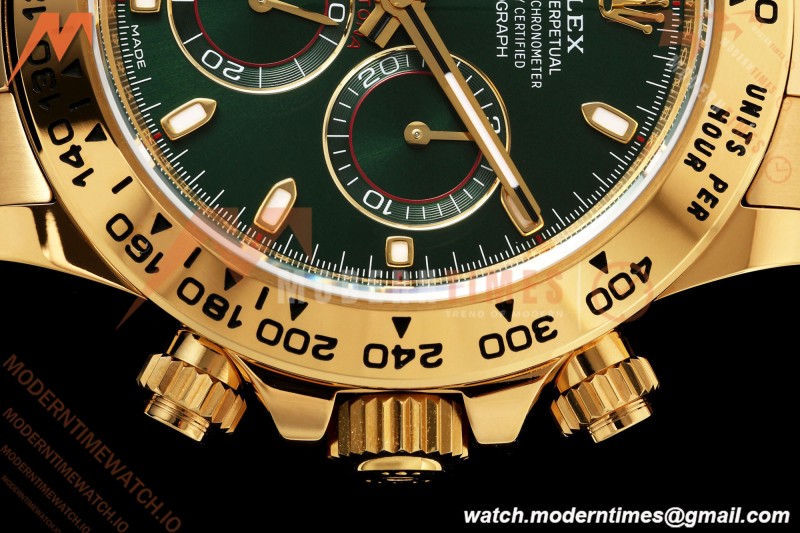 Rolex - Daytona 116508 Gain Weight 40mm 904L YG/YG Grn/Stk VSF DD4130 | Rolex - Daytona 116508 무게 증가 40mm 904L YG/YG 그린/스톡 VSF DD4130