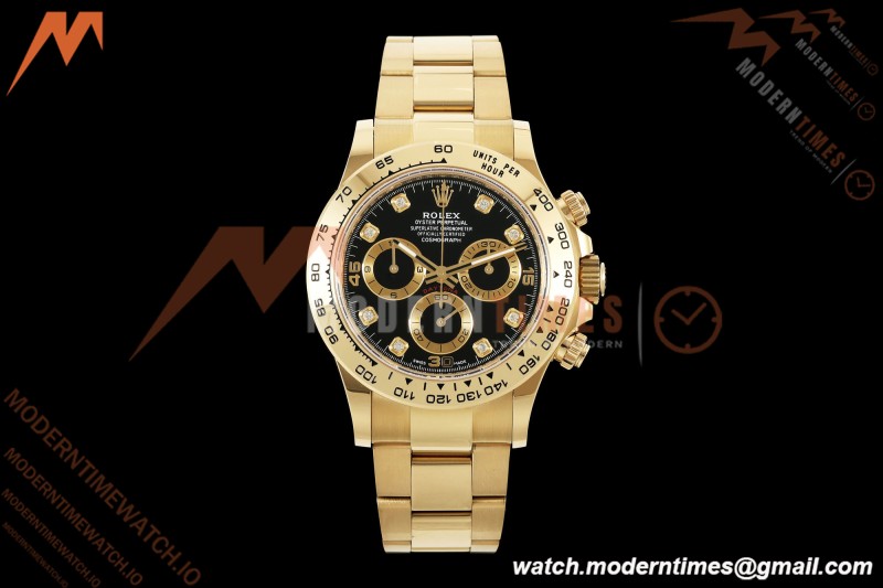 Rolex - Daytona 116508 40mm Gain Weight YG/YG Blk/Gold/Diam AVF DD4130