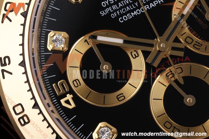 Rolex - Daytona 116508 40mm Gain Weight YG/YG Blk/Gold/Diam AVF DD4130